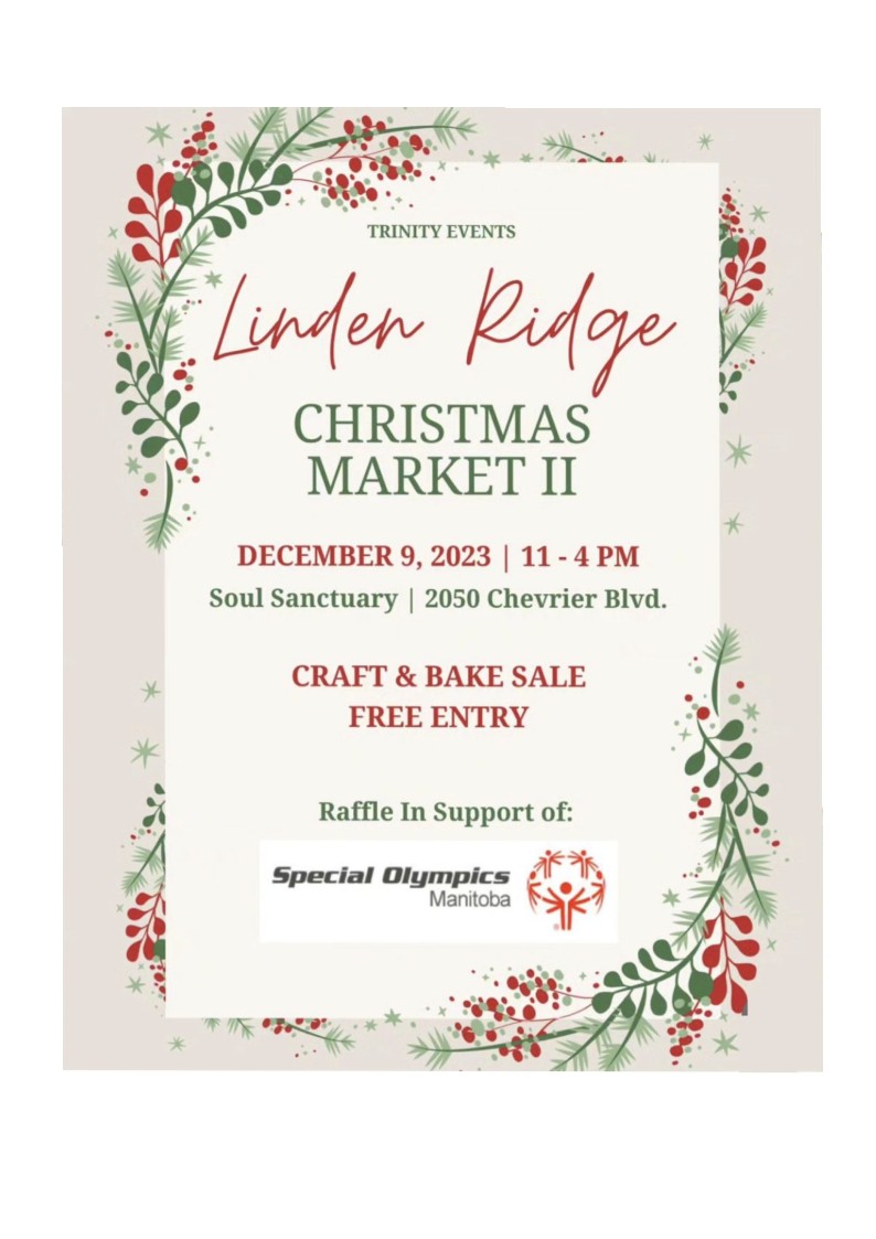 Linden Ridge Craft Sale - Trinity - Dec 9-2023